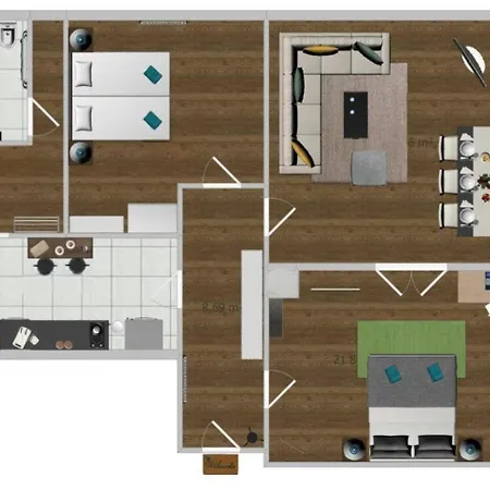 Apartment Sewo Fichte, Wohlfuehl-apartment Mit Balkon In Wiesbaden